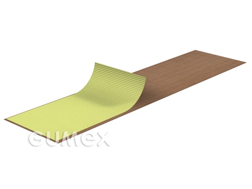 Selbstklebendes Teflonglasgewebe, 0,115mm, Breite 1000mm, PTFE, -73°C/+260°C, braun, 